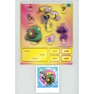 Pokemon TCG Iono's Bellibolt Ex Premium Collection Sticker & Acrylic Stand Sheet